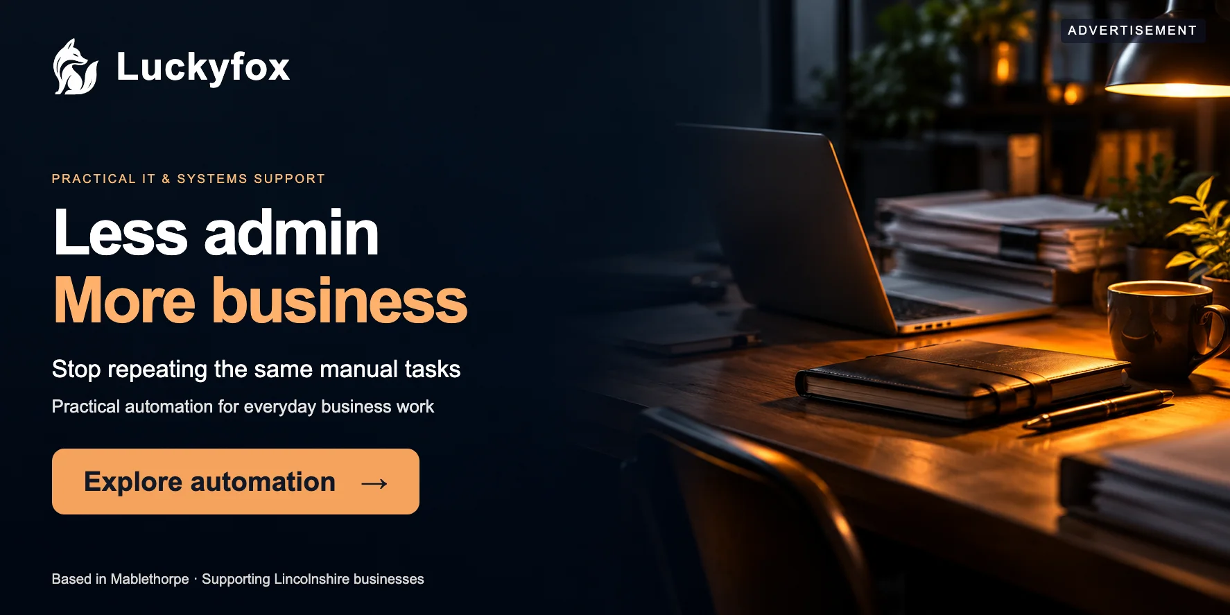 Luckyfox — Less admin, more business: stop repeating the same manual tasks